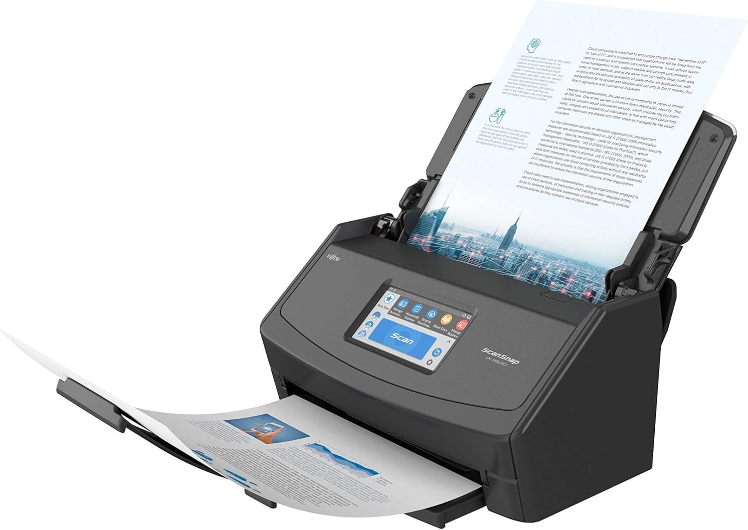 Der FUJITSU ScanSnap iX1500 ist ein leistungsstarker A4-Duplex-Scanner, der speziell für die effiziente Digitalisierung von Dokumenten entwickelt wurde. Mit modernster Technologie ausgestattet, ermöglicht er Ihnen, Papierdokumente schnell und mühelos in digitale Formate zu verwandeln. Der ScanSnap iX1500 ist sowohl über USB 3.1 als auch über WiFi anschließbar, was Ihnen maximale Flexibilität bei der Nutzung bietet.