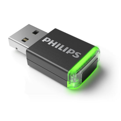 Der Philips AirBridge ACC4100/00 ist ein kabelloser Adapter, der speziell für die Verwendung mit dem Philips SpeechMike Premium Air und dem SpeechOne Headset entwickelt wurde. Dieser Adapter bietet eine nahtlose Verbindung und ermöglicht eine flexible, kabellose Nutzung, was die Effizienz und Benutzerfreundlichkeit in professionellen Umgebungen erheblich steigert.
