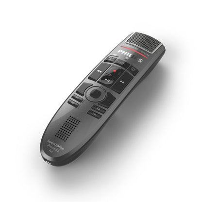 Das Philips SpeechMike Premium Air SMP4000 ist ein hochmodernes Diktiergerät, das speziell für professionelle Anwender entwickelt wurde, die Wert auf erstklassige Audioqualität und Benutzerfreundlichkeit legen. Mit seinen innovativen Funktionen und einem ergonomischen Design ist dieses Gerät ideal für Ärzte, Rechtsanwälte, Journalisten und alle, die präzise Sprachaufzeichnungen benötigen.
Studio-Qualität Mikrofon für erstklassige Spracherkennungsergebnisse.
Entkoppeltes Mikrofon  in Studioqualität.