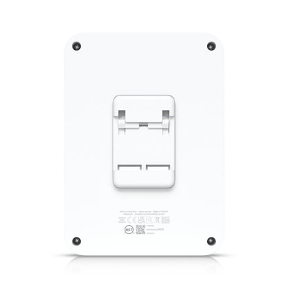 UBIQUITI UA-HUB: Ein kompakter, eleganter Netzwerk-Hub mit mehreren Ethernet-Anschlüssen, ideal für die Verbindung von Geräten in einem modernen Netzwerk. Der Hub ist in einem schlichten, weißen Gehäuse gehalten und zeigt eine LED-Anzeige für den Betriebsstatus.