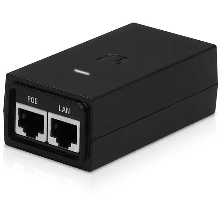 Ubiquiti POE Adapter 24V 12W - Kompakter PoE Injektor zur Stromversorgung und Datenübertragung für Netzwerkgeräte wie Überwachungskameras und Access Points über ein einziges Ethernet-Kabel. Ideal für einfache Installation und flexible Einsatzmöglichkeiten in schwer zugänglichen Bereichen.